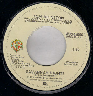 TOM JOHNSTON, SAVANNAH NIGHTS