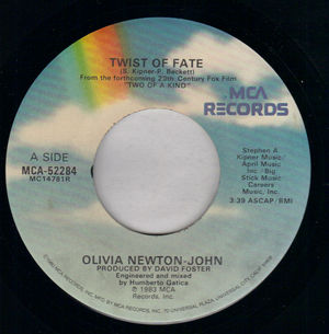 OLIVIA NEWTON-JOHN, TWIST OF FATE / TAKE A CHANCE 