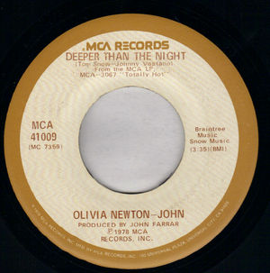 OLIVIA NEWTON-JOHN, DEEPER THAN THE NIGHT / PLEASE DON'T KEEP ME WAITING 
