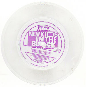 NEW KIDS ON THE BLOCK , FLEXI DISC - 1990 MEDLEY (LOOK IN)
