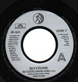 BOYZONE, SO GOOD (RADIO EDIT) / HERE TO ETERNITY 