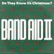 BAND AID II, DO THEY KNOW ITS CHRISTMAS? / INSTRUMENTAL - silver plastic label