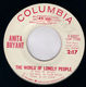 ANITA BRYANT, THE WORLD OF LONELY PEOPLE / ITS BETTER TO CRY TODAY - PROMO